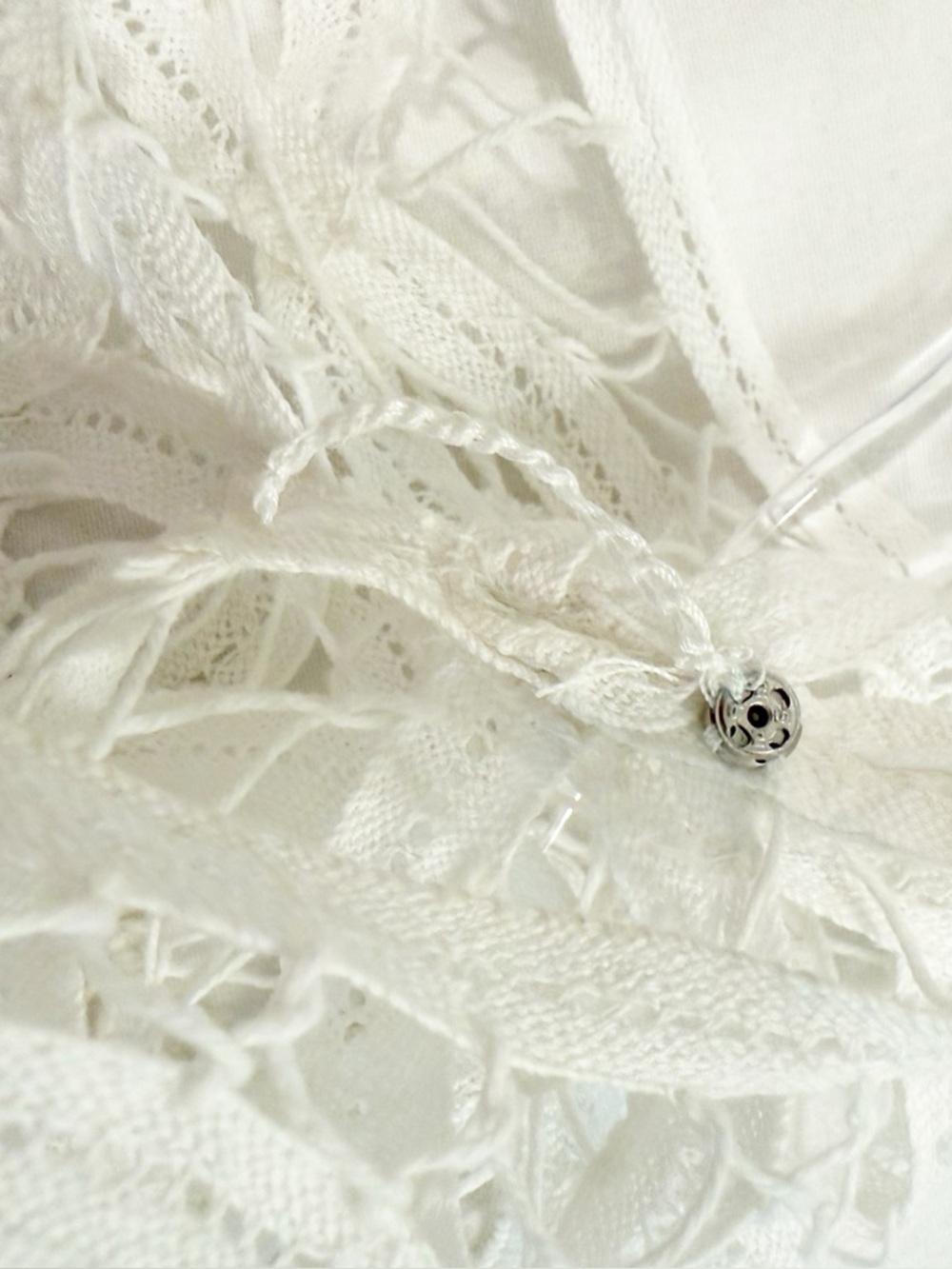 J. McLaughlin 3/4 Sleeve Cosette Lace Blouse - Picture 9 of 10